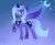 Size: 940x780 | Tagged: dead source, safe, artist:jevela, princess luna, pony, g4, crescent moon, female, raised hoof, s1 luna, smiling, solo