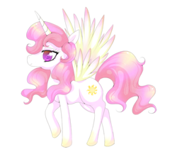 Size: 810x694 | Tagged: safe, artist:sketchylunacy, princess celestia, pony, g4, female, pink-mane celestia, simple background, solo, transparent background, younger