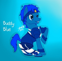 Size: 1721x1708 | Tagged: safe, artist:cisol, buddy blue, ponified, rainbow brite