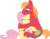 Size: 5577x4325 | Tagged: safe, artist:bobthelurker, big macintosh, fluttershy, earth pony, pony, g4, absurd resolution, happy, hug, male, ship:fluttermac, shipping, smiling, stallion, straight