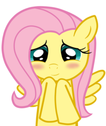 Size: 657x778 | Tagged: safe, artist:cawinemd, fluttershy, g4, blushing, smiling