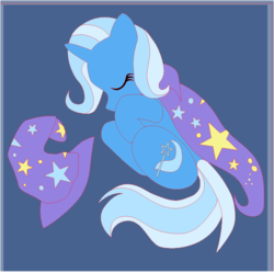 Size: 636x633 | Tagged: safe, artist:the-paper-pony, trixie, g4, sleeping