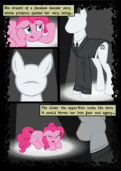 Size: 744x1052 | Tagged: safe, artist:mashuga31, pinkie pie, earth pony, pony, fanfic:silent ponyville, g4, comic, female, mare, slendermane, slenderpony