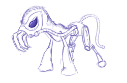 Size: 1000x656 | Tagged: safe, crossover, oddworld, ponified, slig