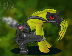 Size: 700x550 | Tagged: safe, crossover, oddworld, ponified, slig