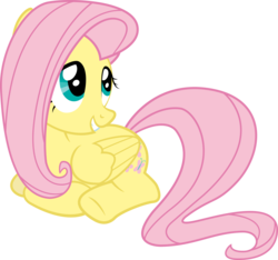 Size: 4055x3803 | Tagged: safe, artist:redpandapony, fluttershy, g4, high res, simple background, smiling, transparent background, vector
