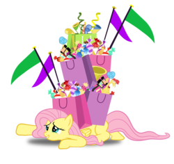 Size: 10586x10000 | Tagged: safe, artist:proenix, fluttershy, g4, .svg available, absurd resolution, bag, simple background, transparent background, vector