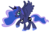 Size: 6000x3800 | Tagged: safe, artist:90sigma, princess luna, alicorn, pony, g4, .svg available, absurd resolution, dancing, ethereal mane, female, happy, mare, raised hoof, simple background, solo, starry mane, svg, transparent background, vector