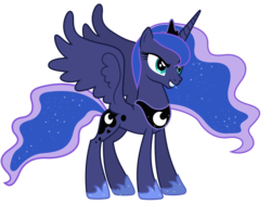 Size: 6000x4500 | Tagged: safe, artist:90sigma, princess luna, alicorn, pony, g4, absurd resolution, crown, female, hoof shoes, jewelry, mare, peytral, regalia, simple background, solo, svg, transparent background, vector