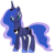 Size: 6000x5700 | Tagged: safe, artist:90sigma, princess luna, alicorn, pony, g4, absurd resolution, bedroom eyes, ethereal mane, ethereal tail, female, folded wings, hoof shoes, mare, simple background, solo, svg, three quarter view, transparent background, vector, wings