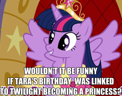 Size: 541x424 | Tagged: safe, twilight sparkle, alicorn, pony, g4, magical mystery cure, female, mare, tara strong, twilight sparkle (alicorn)