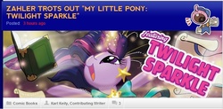 Size: 665x326 | Tagged: safe, idw, twilight sparkle, g4, my little pony micro-series, comic, interview