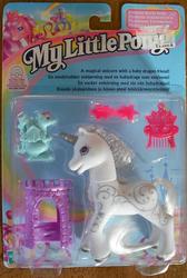 Size: 844x1258 | Tagged: safe, photographer:absol, princess silver swirl, zip-zip, dragon, g2, official, box, castle, comb, multilingual packaging, toy