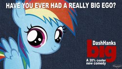 Size: 1191x670 | Tagged: safe, rainbow dash, g4, 20% cooler, big, filly, movie poster, parody
