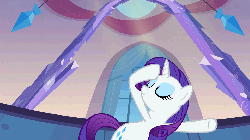 Size: 960x540 | Tagged: artist needed, safe, edit, edited screencap, screencap, rarity, pony, g4, games ponies play, animated, female, literal pushover, loop, recursion, solo