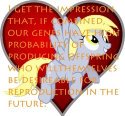 Size: 600x557 | Tagged: safe, derpy hooves, pegasus, pony, g4, female, heart, implied sex, lasty's hearts, mare, simple, valentine