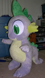 Size: 759x1300 | Tagged: safe, artist:bladespark, spike, g4, irl, photo, plushie, solo, spike plushie