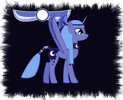 Size: 3960x3210 | Tagged: safe, artist:gennadykalugina, princess luna, pony, g4, egyptian, female, solo