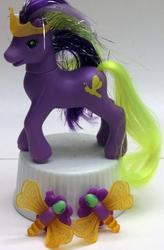 Size: 504x769 | Tagged: safe, photographer:relcelestia, prince firefly, earth pony, firefly (insect), pony, g2, crown, jewelry, male, photo, regalia, solo, stallion, toy