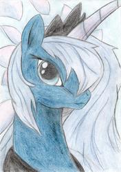 Size: 2472x3504 | Tagged: safe, artist:x-blackpearl-x, princess luna, pony, g4, female, solo, traditional art