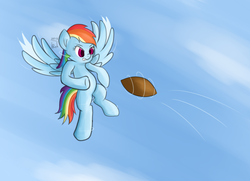 Size: 1980x1437 | Tagged: safe, artist:blastdown, rainbow dash, pony, g4, games ponies play, my little pony: friendship is magic, american football, female, solo