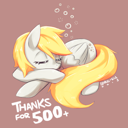 Size: 858x858 | Tagged: safe, artist:jopiter, derpy hooves, pegasus, pony, g4, bubble, cute, female, mare, sleeping, solo