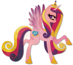 Size: 900x799 | Tagged: safe, artist:sleepwalks, princess cadance, alicorn, pony, g4, female, mare, raised hoof, simple background, solo, transparent background