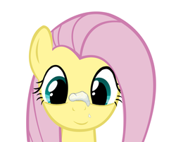 Size: 960x771 | Tagged: safe, artist:vvres, fluttershy, pony, g4, female, happy, snow, solo