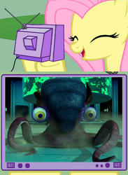 Size: 563x771 | Tagged: safe, fluttershy, g4, exploitable meme, justin, teenage mutant ninja turtles, tmnt 2012, tv meme