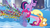 Size: 1280x720 | Tagged: safe, screencap, applejack, pinkie pie, rainbow dash, twilight sparkle, g4, games ponies play, my little pony: friendship is magic, cannon, confetti, party cannon, wat