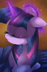 Size: 322x487 | Tagged: dead source, safe, artist:loyaldis, twilight sparkle, g4, brush, brushie, brushing, cute, eyes closed, twiabetes