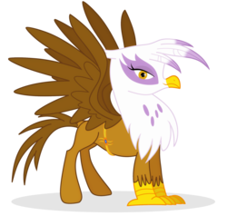 Size: 2000x1900 | Tagged: safe, artist:elsdrake, gilda, classical hippogriff, griffon, hippogriff, g4, belly chain, classical hippogriffied, female, glare, hippogriffied, jewelry, looking at you, simple background, smirk, solo, species swap, spread wings, transparent background, vector