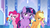 Size: 1280x720 | Tagged: safe, edit, edited screencap, screencap, applejack, fluttershy, pinkie pie, rainbow dash, twilight sparkle, earth pony, pegasus, pony, unicorn, g4, games ponies play, season 3, bedroom eyes, crystal empire, crystal empire cheer meme, female, lidded eyes, mare, smug, smuglight sparkle, unicorn twilight