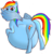 Size: 840x869 | Tagged: safe, rainbow dash, pegasus, pony, g4, butt, female, fetish, impossibly large belly, mare, plot, preddash, simple background, spread wings, transparent background, vore, wings