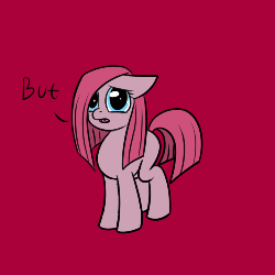 Size: 500x500 | Tagged: safe, artist:artsygum, pinkie pie, earth pony, pony, g4, animated, blank flank, crying, cute, cuteamena, female, filly, filly pinkie pie, pinkamena diane pie, solo, stomping, tantrum, younger