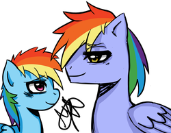 Size: 1024x796 | Tagged: dead source, safe, artist:pedoren, rainbow blaze, rainbow dash, g4