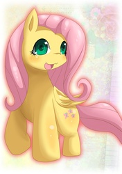 Size: 901x1280 | Tagged: safe, artist:nusasame, fluttershy, pony, g4, female, pixiv, solo