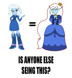 Size: 800x869 | Tagged: safe, trixie, human, equestria girls, g4, adventure time, blue, ice queen, male, similarities