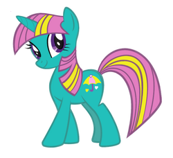 Size: 646x588 | Tagged: safe, artist:blueshift, dewdrop dazzle, pony, unicorn, g4, recolor, simple background, solo, white background