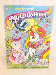 Size: 576x768 | Tagged: safe, photographer:kisscurl, dainty dove (g2), prince proudfoot, earth pony, pony, g2, badge, bride, clothes, comic, dress, female, groom, hat, magazine, magazine cover, male, mare, never made, proof of existence, ship:daintyfoot, stallion, straight, top hat, tuxedo, wedding, wedding dress, what could have been