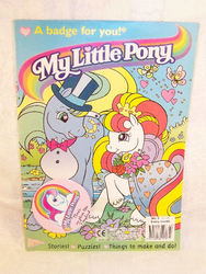 Size: 576x768 | Tagged: safe, photographer:kisscurl, redan, dainty dove (g2), prince proudfoot, earth pony, pony, g2, my little pony vol. 2, my little pony vol. 2 #3, badge, bride, clothes, comic, dress, female, groom, hat, magazine, magazine cover, male, mare, never made, proof of existence, ship:daintyfoot, stallion, straight, top hat, tuxedo, wedding, wedding dress, what could have been