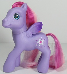 Size: 548x600 | Tagged: safe, photographer:breyer600, starsong, g3, female, irl, photo, starry eyes, toy, wingding eyes