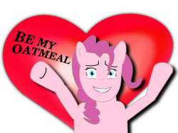 Size: 1600x1200 | Tagged: safe, pinkie pie, g4, oatmeal, valentine