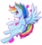 Size: 746x800 | Tagged: safe, artist:maim, rainbow dash, pegasus, pony, g4, female, mare, simple background, solo, white background