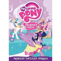 Size: 1500x1500 | Tagged: safe, princess cadance, princess celestia, twilight sparkle, alicorn, pony, g4, dvd, female, mare, merchandise, my little pony logo, my little pony: friendship is magic logo, stock vector, twilight sparkle (alicorn)