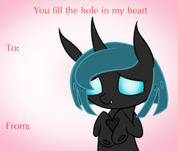 Size: 650x550 | Tagged: safe, artist:pilyorosas, oc, oc only, changeling, little amber, tumblr