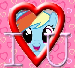 Size: 555x504 | Tagged: safe, artist:kuren247, rainbow dash, g4, heart, love, valentine's day