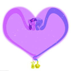 Size: 1750x1750 | Tagged: safe, artist:navitaserussirus, trixie, twilight sparkle, genie, asktwixiegenies, g4, female, heart, lesbian, ship:twixie, shipping, simple background, transparent background