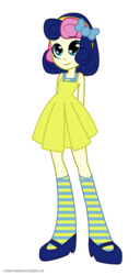 Size: 442x866 | Tagged: safe, artist:robynne, bon bon, sweetie drops, human, equestria girls, g4, clothes, dress, female, simple background, solo, transparent background