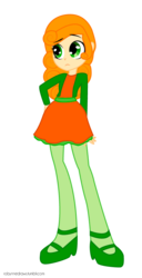 Size: 442x866 | Tagged: safe, artist:robynne, carrot top, golden harvest, human, equestria girls, g4, female, humanized, simple background, solo, transparent background